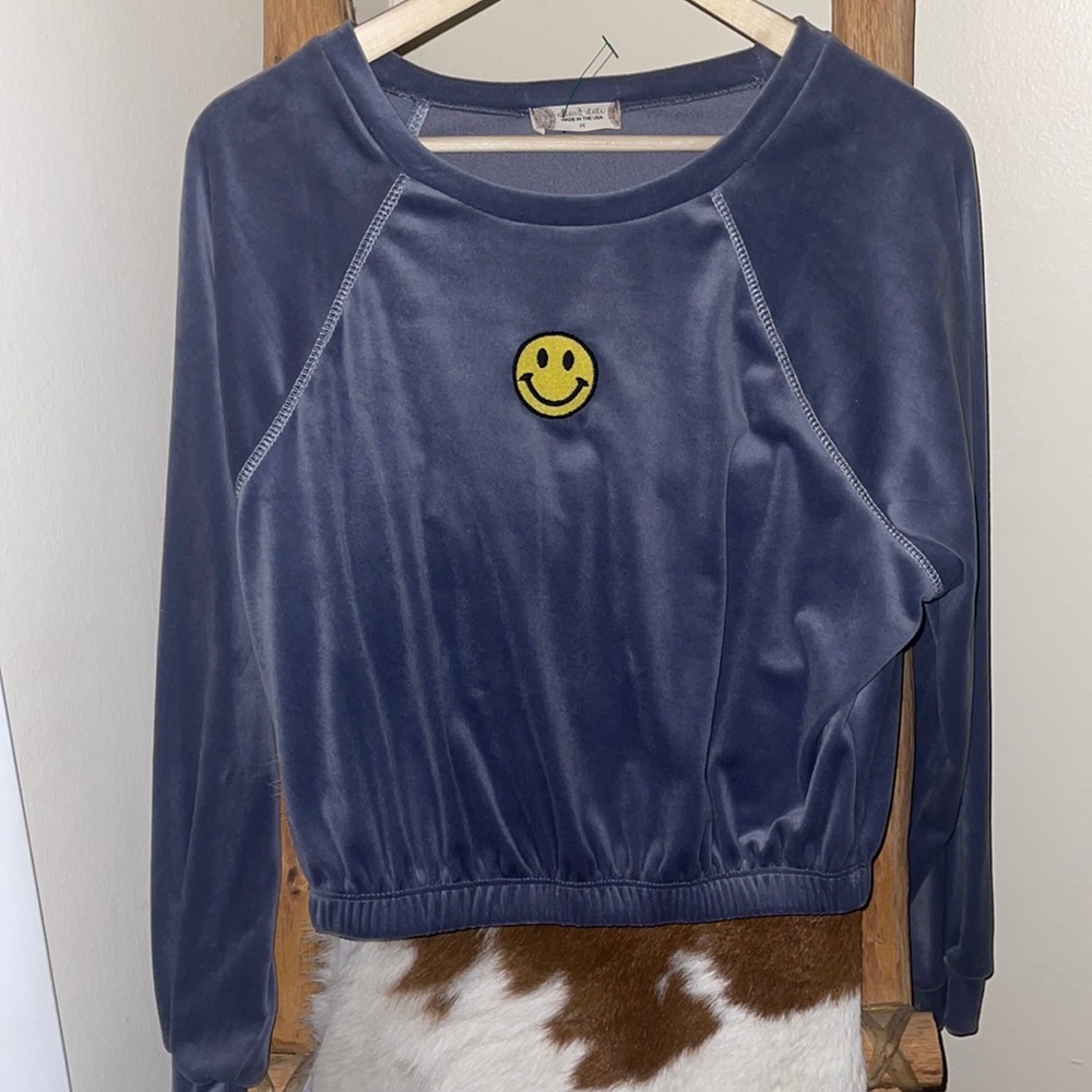 Altar’d State Plush Crop Top sweatshirt